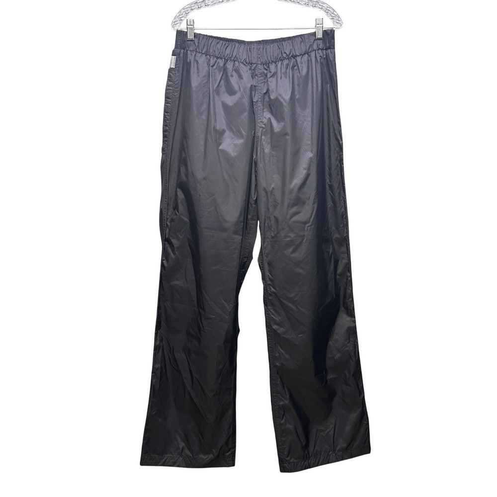 Columbia Rain Pants Mens M Black Packable Waterproof Breathable Hiking Gorpcore